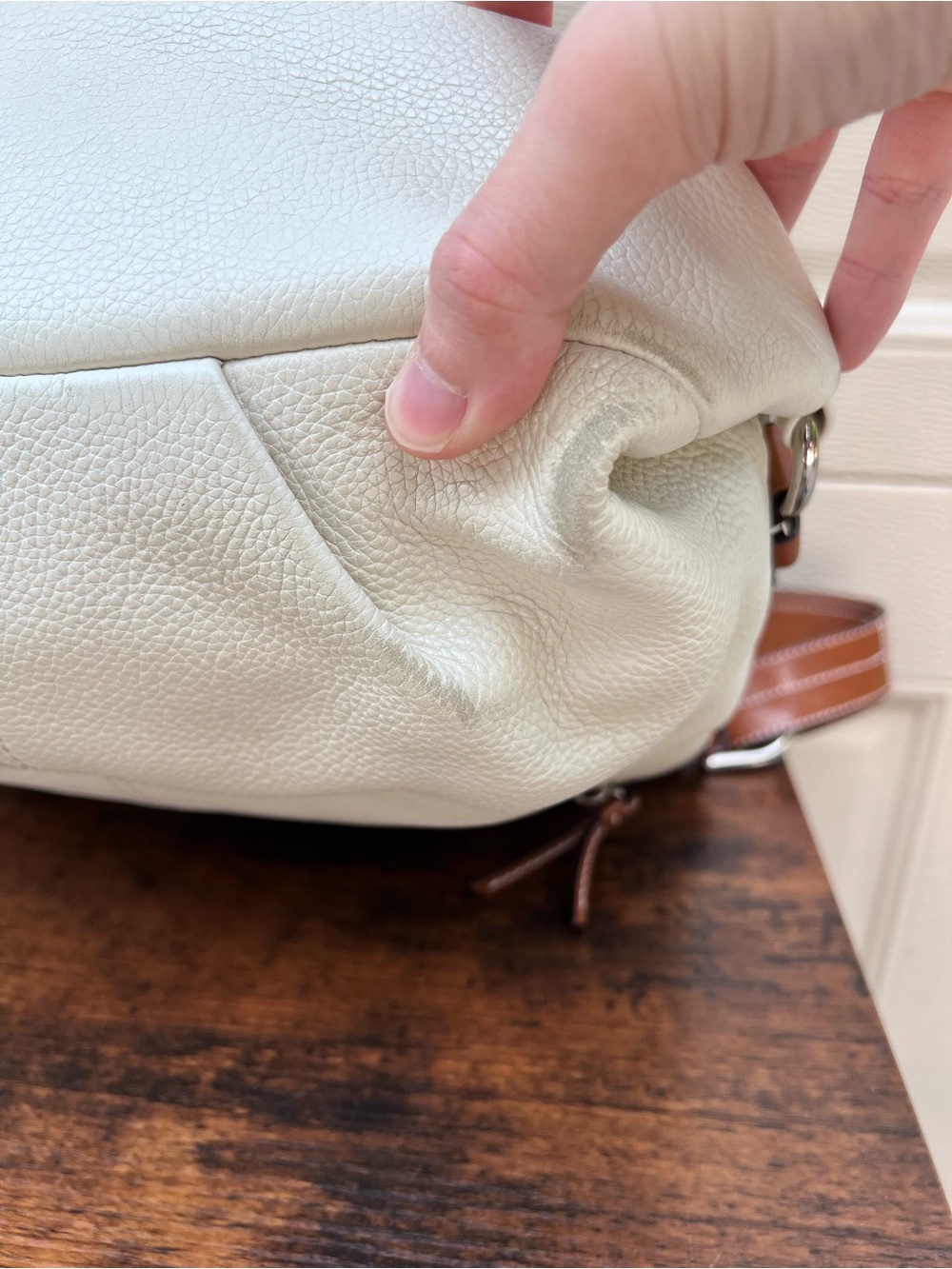 Vintage COACH SoHo White Pebbled Shoulder Bag - Picture 3 of 16